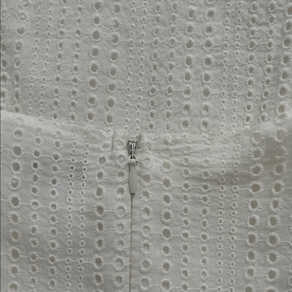 Bar III White Eyelet Ruffle Mini Dress - Picture 12 of 12